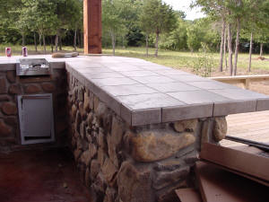 Tile Outdoor Kitchen